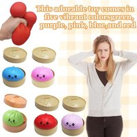 Cute Squishy Dumpling Ball Simulation Stress Relief Toy Soft Slow Rebound for School Office Desk Relaxation