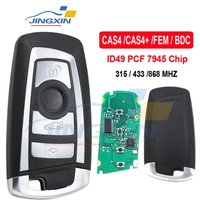 JINGXIN CAS4 868/315/433mhz Samochodowy zdalny inteligentny kluczyk do BMW 1 3 5 7 Series CAS4 System Auto Vehichle Alarm Keyless KR55WK49863 Key