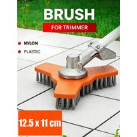 Triangular Wire Weeding Brush Head for Grass Trimmer Garden Moss Cleaner Accessory Patio Tile Gap Weed Removal Tool Brush