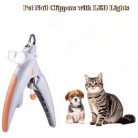 LED Light Pet Nail Clipper Professional Toe Claw Cutter Scissors for Dogs Cats Safe Grooming Tool for Home Pet Care