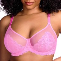 Comfortable Women's Bras Lace Edge Plus Size Small Chest Gathered Breathable Upper Support Fully Covered