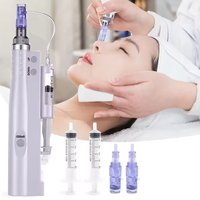 Mini Nano Meso Gun Hydra Injector Aqua Derma Pen Nano Mesotherapy Microneedle Pen Meso Gun Portable Smart Injector Pen Facial Tr
