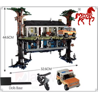 Popular and cheapest upside-down stranger's creative house kit adult model building blocks brick toys gifts for men and women