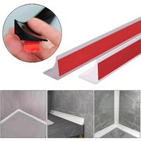 1PC Silicone Water Stopper Strip Bathroom Water Stopper Shower Barrier Kitchen Countertop Retaining Waterstop Dry Wet Separation