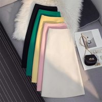Women Office Pencil Skirts 2025 New Elegant Fashion Autumn High Wiast Black Skirt Zipper Korean Style Winter Skinny Corset Skirt