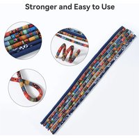 1pc Colorful Bendable Hair Bands Ethnic Style Hair Ropes Ties Horsetail Headband Dreadlocks Long Ponytail Hairpin Hair Accessori