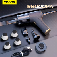 CENRR 98000PA Mini Car Vacuum Cleaner Cordless Powerful Wireless Car Cleaner HandHeld Air Gun Portable Vacuum Cleaner
