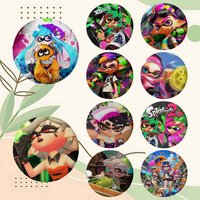 S-Splatoon Badges Enamel Pin Cartoon Brooch For Backpack Clothing