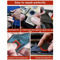 AliExpress NONE Bicycle Tire Repair Tool Set, Bicycle Cold Patching Glue, Tire Prying Rod, Glue-free Tire Repair Sheet, Tire Repair Tool Box