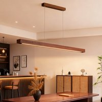DAMIASMIL Nordic Pendelleuchte Holz Lange Streifen Hängeleuchter für Wohnzimmer Esszimmer Esstisch Lampe Beleuchtungskörper
