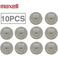 10PCS Original-MAXELL ML2032 3V Lithium Rechargeable Battery Replaces CR2032 DL2032 ECR2032 for Remote Motherboard Clock Toy