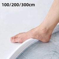 100/200/300cm Bathroom Retention T Form Water Barrier Strip Basin Water Stopper Water Retaining Strip Dry Wet Separation Strip