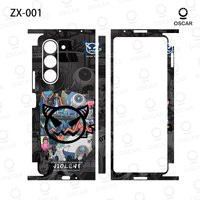 Colorful Anti-Scratch Stickers For Samsung Galaxy Z Fold 5 4 7 6 Fold5 Fold4 Protective Decal Skin Cover Back Film