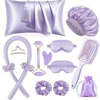 13PCS Sleep Hairstyle Design Tools, Spray and Facial Massagers, Women's Facial Roller Light Coffee Color Care Tools
