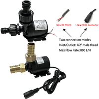 12v High Voltage Super Quiet Solar DC 24V Lift 5M 800L/H Brushless Motor Submersible Booster Pump Quick Joint