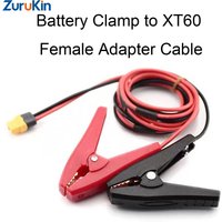 RC Lipo Battery Charger Cable 14AWG Alligator Clip to XT60 T Plug Female Connector for ISDT Q6 SkyRC Charger Field Charging Wire