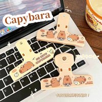 Capybara Binder Clips Kawaii Paperclips File Documents Tickets Clips Bookmarks Index Page Holder Office Binding Supplies