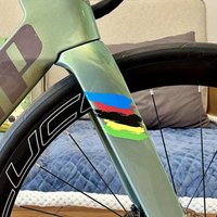 AliExpress NONE 2Pcs 2D Creative Rainbow Graffiti Bike Stickers Waterproof UV Scratch Resistant Vinyl Decals for Road Bike MTB Motorcycle