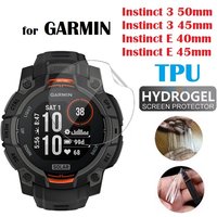 10PCS TPU Hydrogel Screen Protector for Garmin Instinct 3 50mm Instinc E 40mm 45mm Smart Watch HD Clear Soft Protective Film