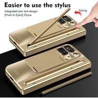 360 Full Protection Hinge Case For Google Pixel 10 9 Pro Fold 2 Touch Pen Folding Cover For Samsung Galaxy Z Fold 8 7 6 5 4 3
