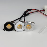 3W Mini COB LED Spotlights 110V 220V Black Silver White