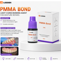 5ML LODDEN Dental Pmma Bond Light-cured PMMA-based Bonding Material for Partial Edentulism for Resin-Based Teeth