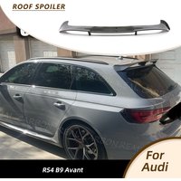 Aileron de toit arrière de course pour Audi RS4 B9 Avant Wagon 2021 2022, Aileron de coffre arrière en carbone préimprégné