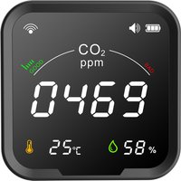 WiFi CO2 Meter Carbon Dioxide Detector Smart Air Quality Monitor Temperature Humidity Sensor Tuya APP for Home Office Greenhouse