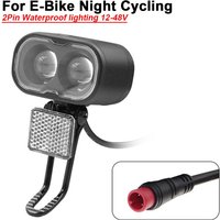 AliExpress NONE E Bike Accessories Lithium Battery Modification Part Ebike Headlight 12-48V Night Riding Equipment Lighting Waterproof Head 2PIN
