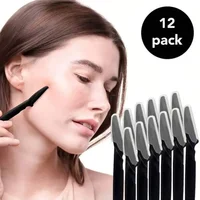 6/12pcs Eyebrow Razor Shaper Shavers Trimmers For Women And Men Face Hair Removers Multipurpose Exfoliating Face Razor Black