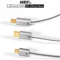 DD ddHiFi TC09BA (USB-A to USB-B) / TC09BC (USB-C to USB-B) HiFi Audiophile USB Cable with Double Shielded Structure
