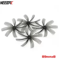 2Pairs NEW NEEBRC 89MM 89x8 8-blade CW CCW 3.5inch Cinewhoop Prop 5mm Shaft Propeller for FPV Racing Drones Quadcopter DIY