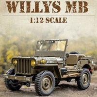 FMS RC Car 1/12 1941 MB Scaler Willys Jeep 2.4G 4WD RTR Crawler Climbing Scale Military Truck Offroad Vehicle Adult Kids Gifts