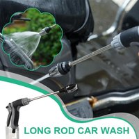 High Pressure Metal Water Gun Nozzle Adjustable Sprayer Telescopic Hose Gardening Tool for Car Washing Garden Cleaning
