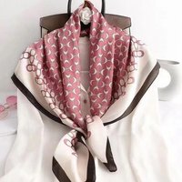 New Women Silk Scarf 90cm Square Hijab Fashion Versatile Korean Edition Silk Scarf Multi purpose Shirt Bandana Neckerchief