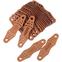 5/10/20pcs Slingshots Microfiber Leather Pouches Non-slip Pocket For Hunting Shooting Catapults Bow & Arrow Replacements Brown