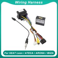 For SEAT Leon / ATECA / ARONA / IBIZA Android Car Radio Canbus Box Decoder Wiring Harness Adapter Power Cable G-VW-RZ-58