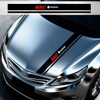 1pc 120cm Car Head cover Personalized Stripe Stickers For Suzuki Grand Vitara SX4 Swift Jimny Baleno Samurai Valve Accessories