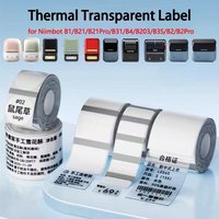Niimbot B1/B21/B21Pro/B2Pro/B3S/B203/B31/B4 Transparent Thermal Label Printing Paper Name Stickers Waterproof Clear Price Tags