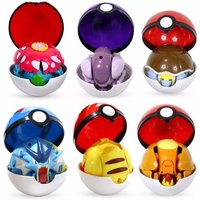 Deformable Pokemon Figures Toys Pikachu Charizard Gengar Blastoise Mewtwo Eevee Action Figure Pokeball Transformation Dolls Kids