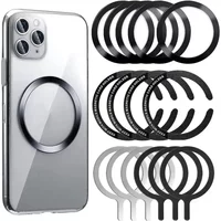 Universal Magnet Sticker Magnetic Adapter Ring Suitable for Magsafe IPhone 16 15 Wireless Charging Phone Round Metal Plate Ring