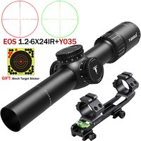 T-Eagle EOS1.2-6X24IR Hunting Riflescope Outdoor Compact Optical LPVO Airsoft Sight Tactical Telescopic Scope 11mm/20mm Mount