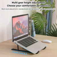 Foldable Laptop Cooling Pad Portable Notebook Radiator Bracket Heighten Stand With Cooling Fan Laptop Cooler Base Holder