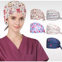 Women Nurse Cap Quick-dry Adjustable Medical Hat Clinic Working Hats for Nurses Doctors M1172