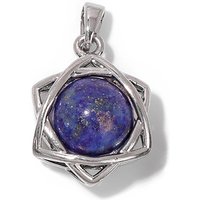 Hexagram Star Pendant Lapis Lazuli Amethysts Natural Stone Charms For Making Necklace Earrings Amulet Star of David Jewelry