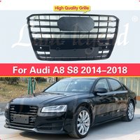 Car Front Bumper Grill Center Grille for Audi A8/S8 2014 2015 2016 2017 2018 (Refit for RS8 Style) Car Front Bumper Grille tools