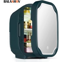Mini Refrigerator With LED Light Cosmetic Skincare Refrigerators Makeup For Home Office and Portable Fridge Cooler Warmer