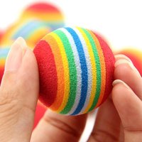 10PCS Foam Golf Balls Indoor Swing Training Practice Balls Rainbow Sponge Balls Golf Beginners Training Aid Accessories