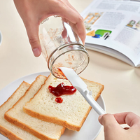 Silicone Mini Kitchen Spatula Cream Butter Cake Spatula Mixing Batter Scraper Brush Butter Mixer Fits All Kinds Of Jars And Cans
