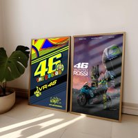 46 V-Valentino RossiS Poster HD Art Home Living Room Bedroom Bar Aesthetic Canvas Painting